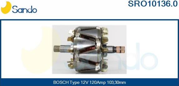 Sando SRO10136.0 - Rotore, Alternatore autozon.pro