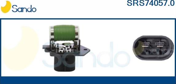 Sando SRS74057.0 - Resistore addizionale, Elettromotore-Ventola radiatore autozon.pro