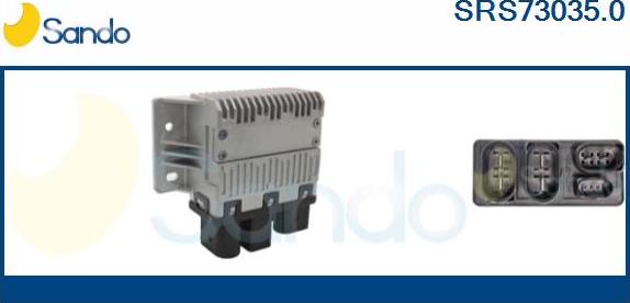 Sando SRS73035.0 - Resistore addizionale, Elettromotore-Ventola radiatore autozon.pro