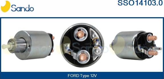 Sando SSO14103.0 - Elettromagnete, Motore d'avviamento autozon.pro