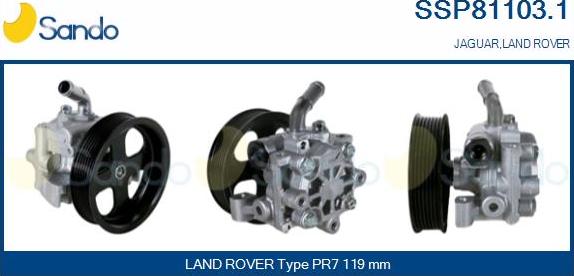 Sando SSP81103.1 - Pompa idraulica, Sterzo autozon.pro