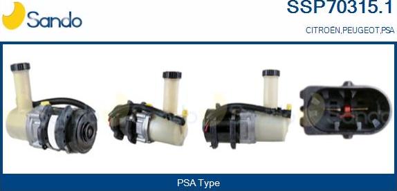 Sando SSP70315.1 - Pompa idraulica, Sterzo autozon.pro