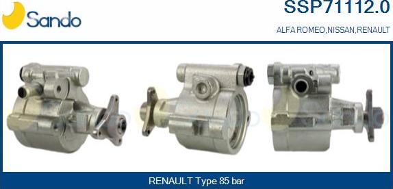 Sando SSP71112.0 - Pompa idraulica, Sterzo autozon.pro