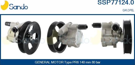 Sando SSP77124.0 - Pompa idraulica, Sterzo autozon.pro