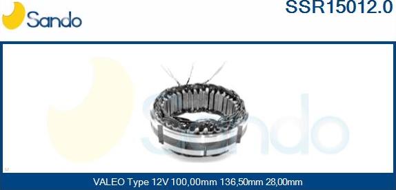 Sando SSR15012.0 - Statore, Alternatore autozon.pro