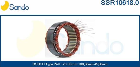 Sando SSR10618.0 - Statore, Alternatore autozon.pro