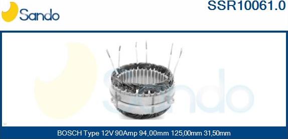 Sando SSR10061.0 - Statore, Alternatore autozon.pro