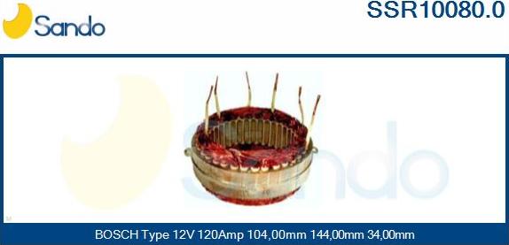 Sando SSR10080.0 - Statore, Alternatore autozon.pro