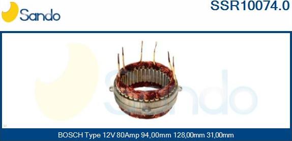 Sando SSR10074.0 - Statore, Alternatore autozon.pro