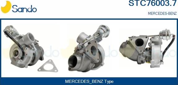 Sando STC76003.7 - Turbocompressore, Sovralimentazione autozon.pro