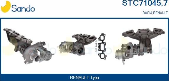 Sando STC71045.7 - Turbocompressore, Sovralimentazione autozon.pro