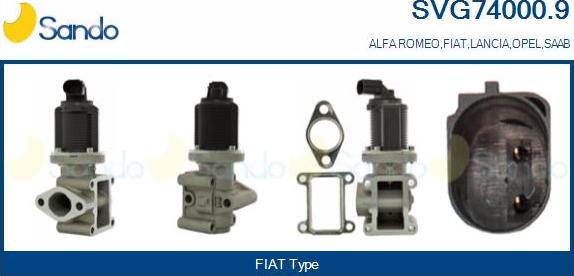 Sando SVG74000.9 - Valvola ricircolo gas scarico-EGR autozon.pro