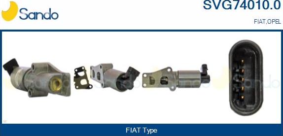 Sando SVG74010.0 - Valvola ricircolo gas scarico-EGR autozon.pro