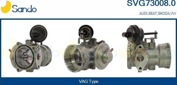 Sando SVG73008.0 - Valvola ricircolo gas scarico-EGR autozon.pro