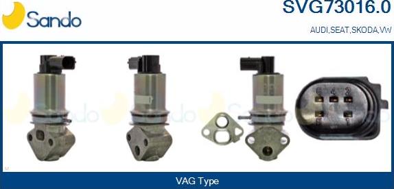 Sando SVG73016.0 - Valvola ricircolo gas scarico-EGR autozon.pro