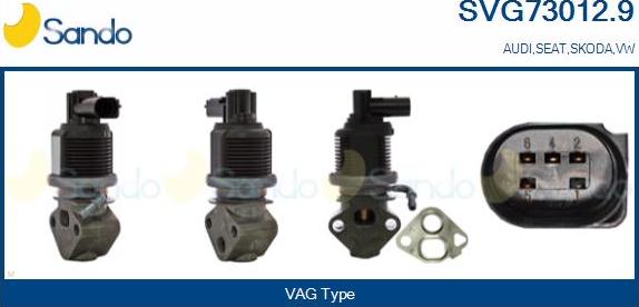 Sando SVG73012.9 - Valvola ricircolo gas scarico-EGR autozon.pro