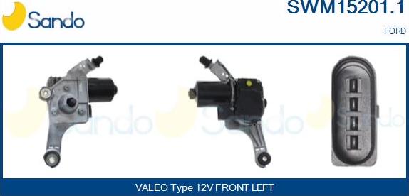 Sando SWM15201.1 - Motore tergicristallo autozon.pro