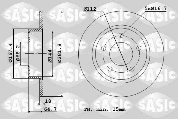 Sasic 9004907J - Discofreno autozon.pro