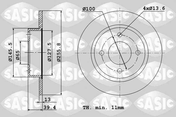 Sasic 9004447J - Discofreno autozon.pro