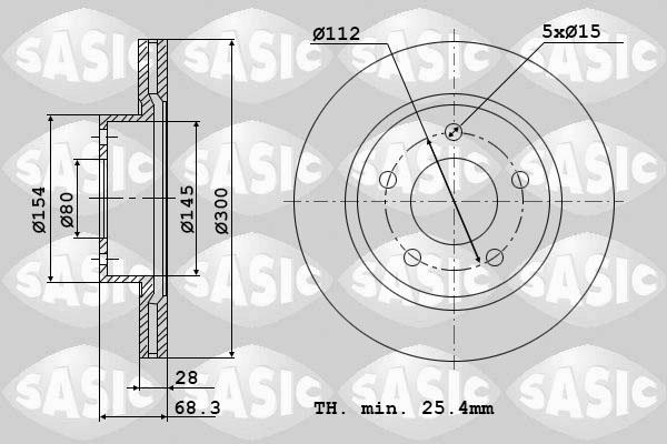 Sasic 9004415J - Discofreno autozon.pro