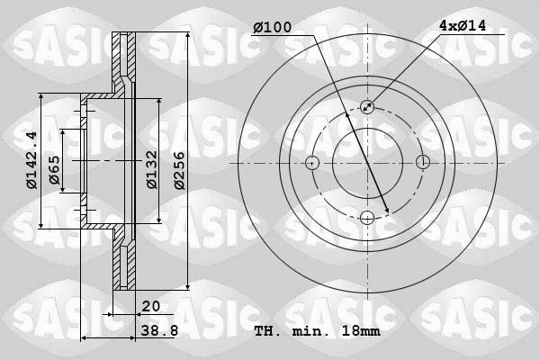 Sasic 9004432J - Discofreno autozon.pro