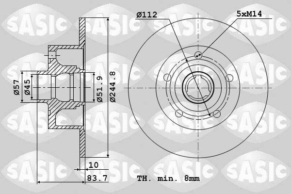 Sasic 9004509J - Discofreno autozon.pro