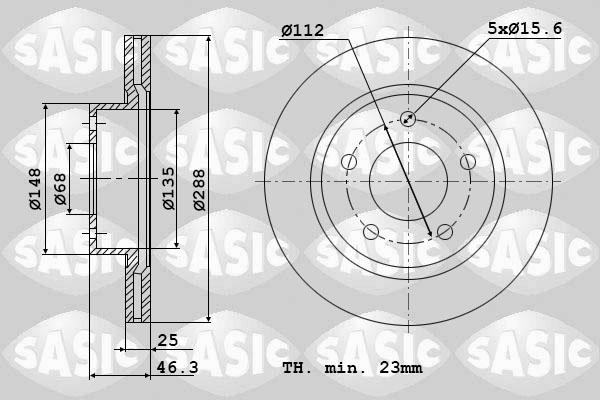 Sasic 9004507J - Discofreno autozon.pro