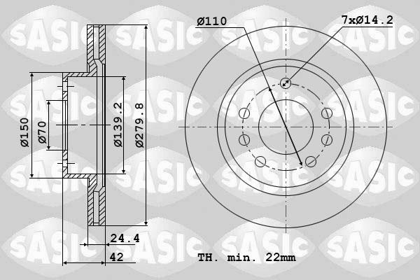 Sasic 9004862J - Discofreno autozon.pro