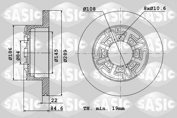 Sasic 9004810J - Discofreno autozon.pro