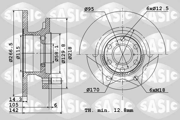 Sasic 9004293J - Discofreno autozon.pro