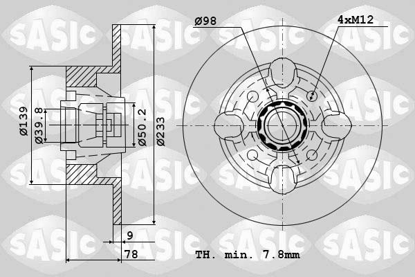 Sasic 9004209J - Discofreno autozon.pro