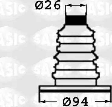 Sasic 9004718 - Cuffia, Semiasse autozon.pro