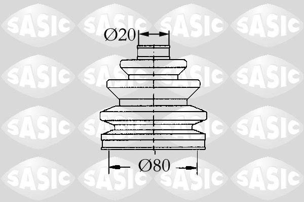 Sasic 9004713 - Cuffia, Semiasse autozon.pro