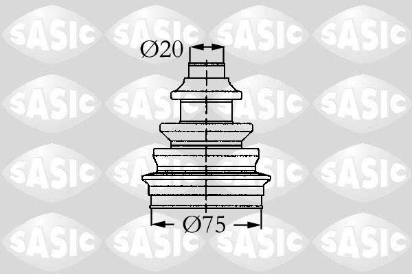 Sasic 9004721 - Cuffia, Semiasse autozon.pro