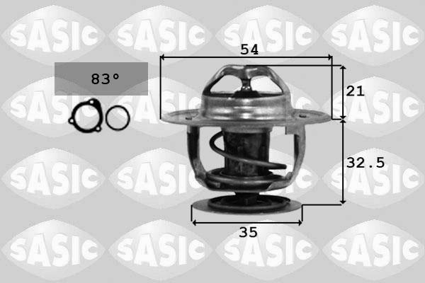 Sasic 9000066 - Termostato, Refrigerante autozon.pro