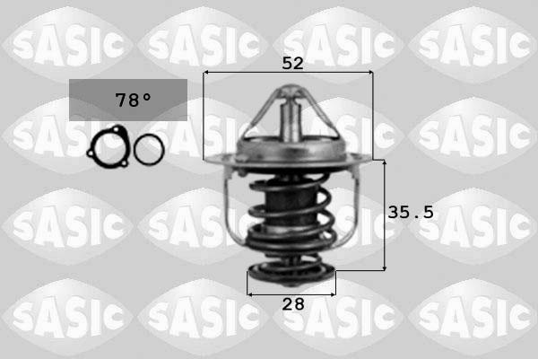 Sasic 9000075 - Termostato, Refrigerante autozon.pro