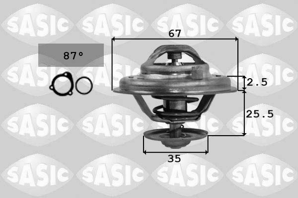 Sasic 9000167 - Termostato, Refrigerante autozon.pro