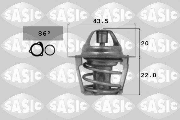 Sasic 9000106 - Termostato, Refrigerante autozon.pro