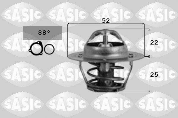 Sasic 9000185 - Termostato, Refrigerante autozon.pro