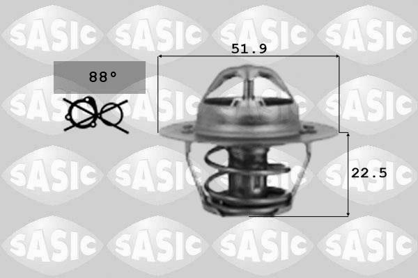 Sasic 9000124 - Termostato, Refrigerante autozon.pro