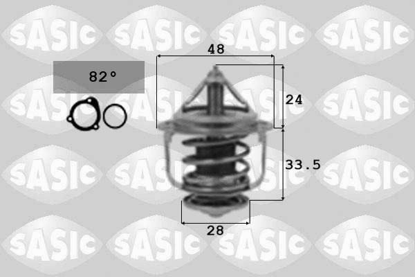 Sasic 9000317 - Termostato, Refrigerante autozon.pro