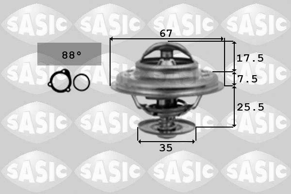 Sasic 9000335 - Termostato, Refrigerante autozon.pro