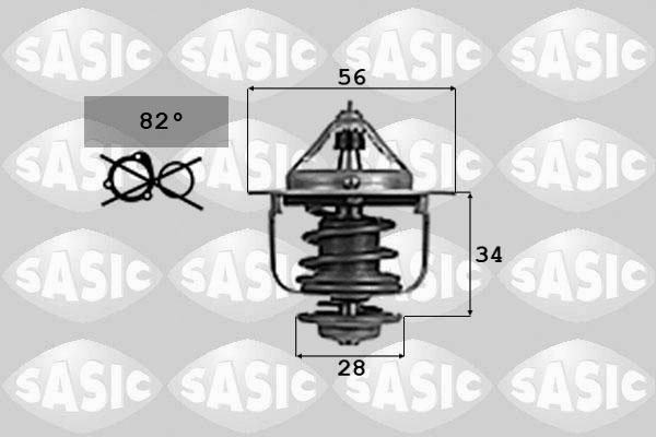 Sasic 9000702 - Termostato, Refrigerante autozon.pro