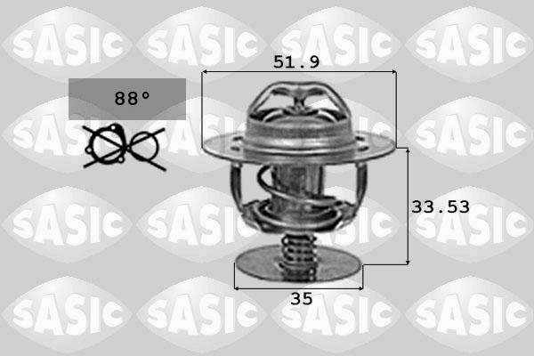 Sasic 9000719 - Termostato, Refrigerante autozon.pro