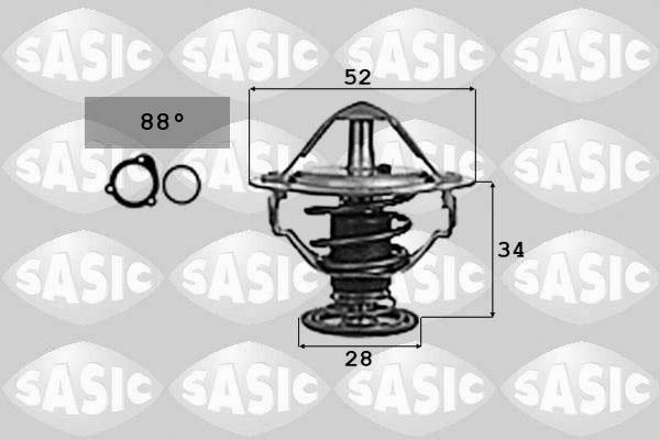 Sasic 9000714 - Termostato, Refrigerante autozon.pro