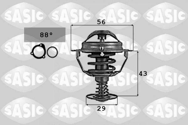 Sasic 9000724 - Termostato, Refrigerante autozon.pro