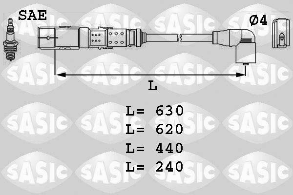 Sasic 9286012 - Kit cavi accensione autozon.pro