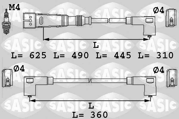 Sasic 9286034 - Kit cavi accensione autozon.pro