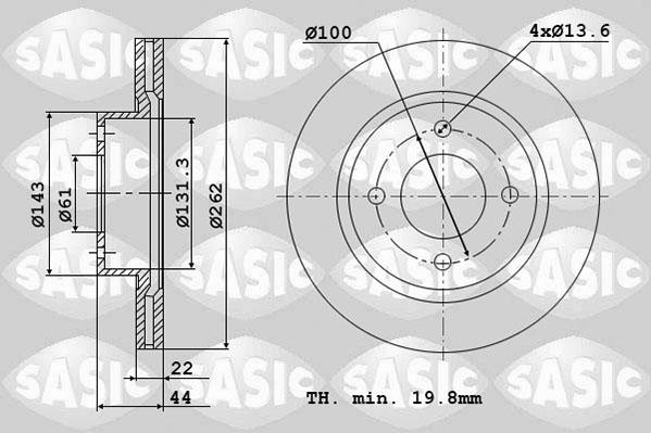 Sasic 4004273J - Discofreno autozon.pro