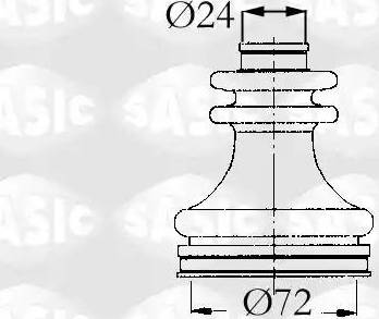 Sasic 4003449 - Cuffia, Semiasse autozon.pro